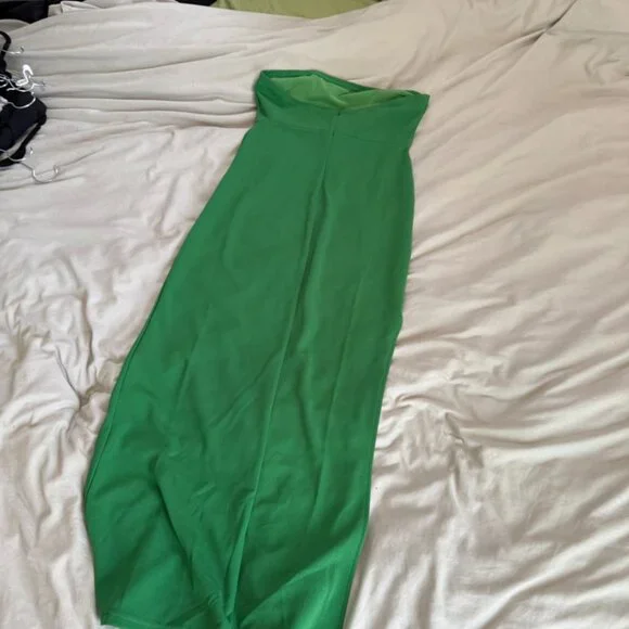 Green Strapless Dress - Picture 8 of 9